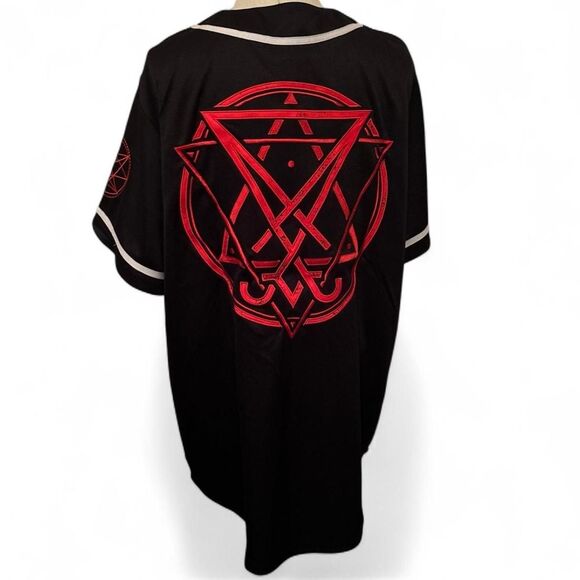 Black and red Marauda baseball jersey Brand New Size Large - Picture 2 of 3